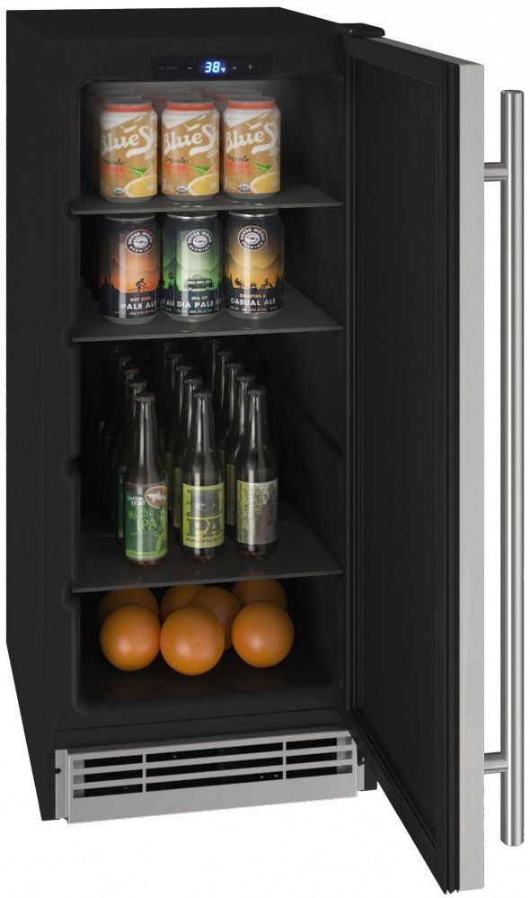 U-Line® 15" 3.1 Cu. Ft. Stainless Steel Compact Refrigerator-2