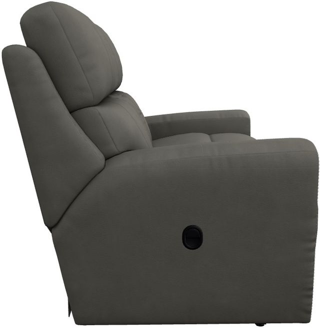 La-Z-Boy® Apollo Blue Grey Leather Manual Reclining Loveseat-2