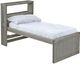 Crate Designs™ Furniture Storm Finish Twin Captain's Bookcase Youth Bed-0