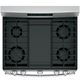 GE® 30" Black/Stainless Steel Freestanding Gas Range-4