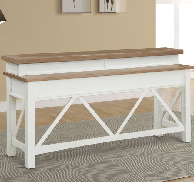 Parker House® Americana Modern Weathered Natural Console Table with Cotton Base-1