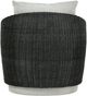 Four Hands Maven Alessi Slate/Faux Black Hyacinth Aluminum Outdoor Swivel Chair-3