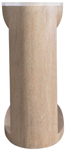 Bernhardt Living Loggia Beige 68" Console Table with Aria Base-3