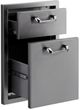 LYNX® Professional Classic 16" Stainless Steel Double Drawer-1