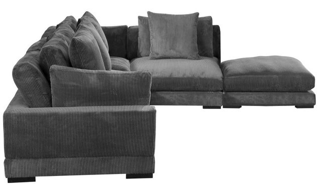 Moe’s Home Collection Tumble Dream 5-Piece Charcoal L-Shaped Modular Sectional and Ottoman-2