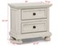 Crown Mark Claribelle White Nightstand-2