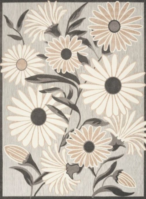 Nourison Home™ Aloha Beige 5'x8' Style 52 Indoor/Outdoor Area Rug-0