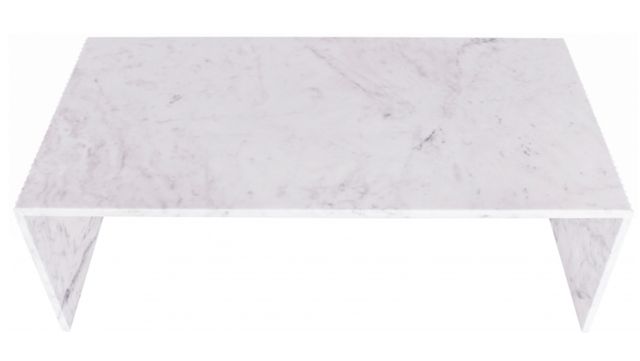 Meridian Furniture Lucca White Marble Coffee Table-1