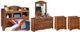 Signature Design by Ashley® Barchan 5-Piece Medium Brown Twin Bookcase Headboard Bed Set-0