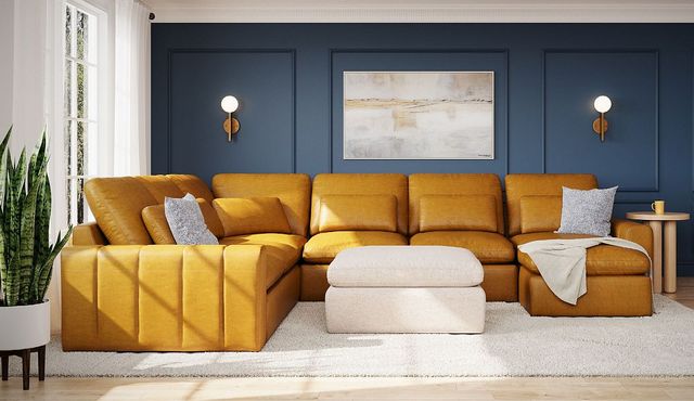 Palliser® Furniture Customizable Dawson Max 4-Piece Right-Arm Facing L-Shape Sectional and Chaise-1
