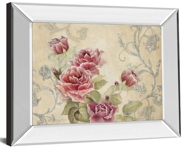 Classy Art Mon Jardin II by Tava Studios Mirror Framed Wall Art-1