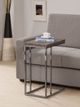 Coaster® Pedro Weathered Grey Expandable Top Accent Table with Black Metal Base-1