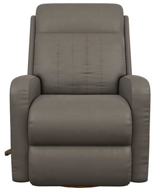 La-Z-Boy® Finley Otter Leather Manual Swivel Gliding Recliner-1