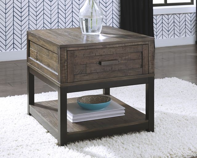 Signature Design by Ashley® Johurst Grayish Brown End Table-2