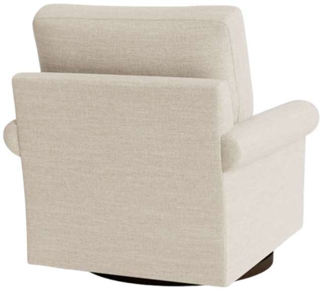 Bassett® Furniture Customizable True Custom® Roll Arm Swivel Chair-3