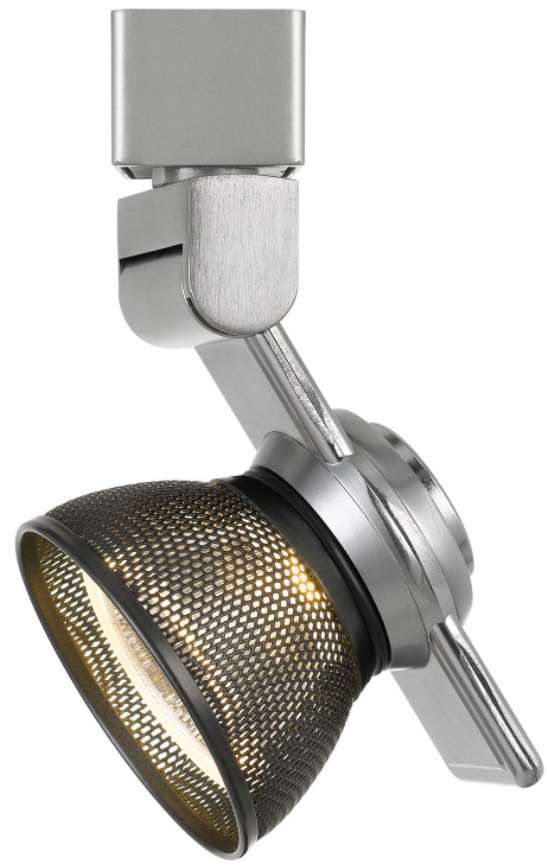Cal® Lighting & Accessories Black/Brushed Steel Track Light-1