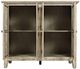 Jofran Inc. Rustic Shores Scrimshaw Cream 4-Door Accent Cabinet-2