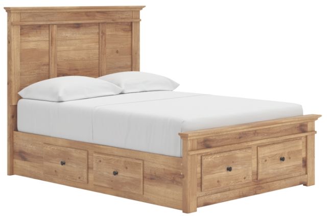 Signature Design by Ashley® Fenderport Tan Youth Full Panel Storage Bed-0