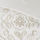 Olliix by Madison Park Violette 3 Piece Ivory and Taupe Full/Queen Tufted Cotton Chenille Coverlet Set-3