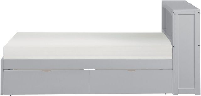 Homelegance® Orion Gray Youth Twin Storage Bookcase Bed-2