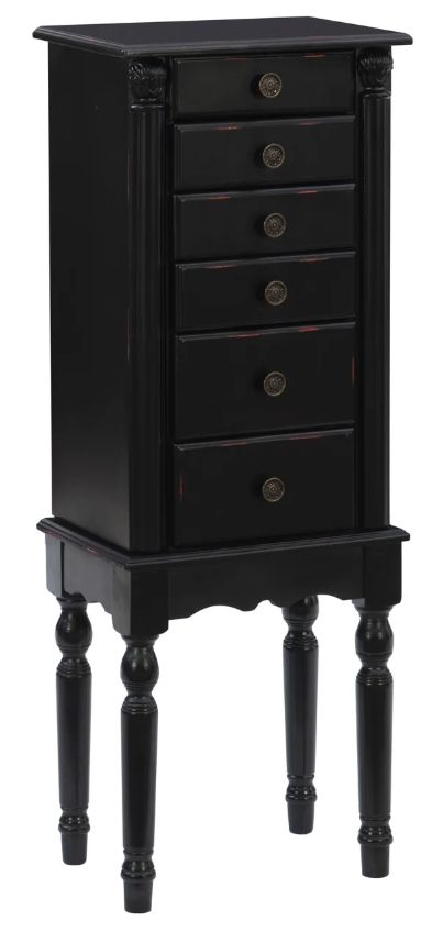 Powell® Ollie Black Jewelry Armoire-0