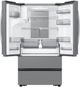 Samsung 36 in. 30.0 Cu. Ft. Fingerprint Resistant Stainless Steel Freestanding French Door Refrigerator-3