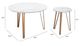 Zuo Modern Caen Set of 2 White Accent Tables with Gold Metal Legs -2