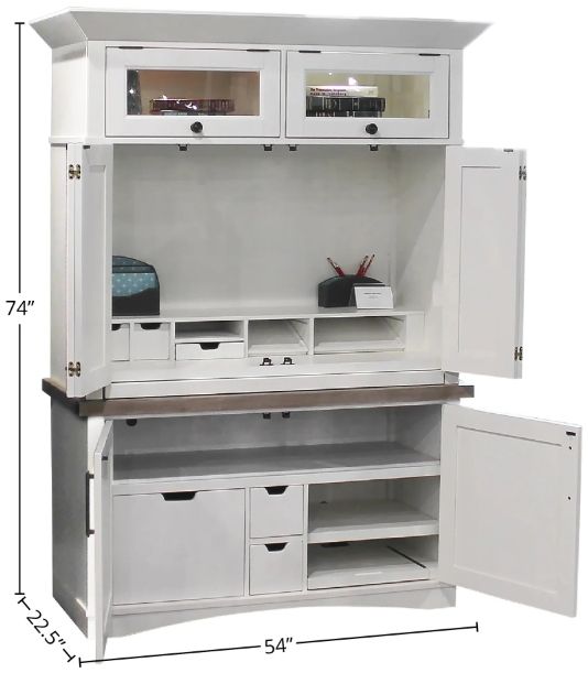 Parker House® Americana Modern Cotton Workstation with LED Light-2