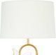 Regina Andrew Monarch Gold Leaf/Natural Oval Table Lamp-3