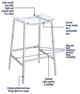 Steve Silver Co. Zena Chrome Backless Bar Stool-2
