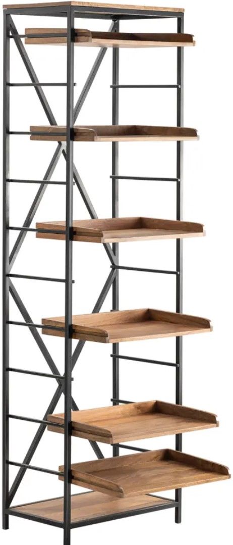 Crestview Collection Thomas Road Brown Bookshelf-2