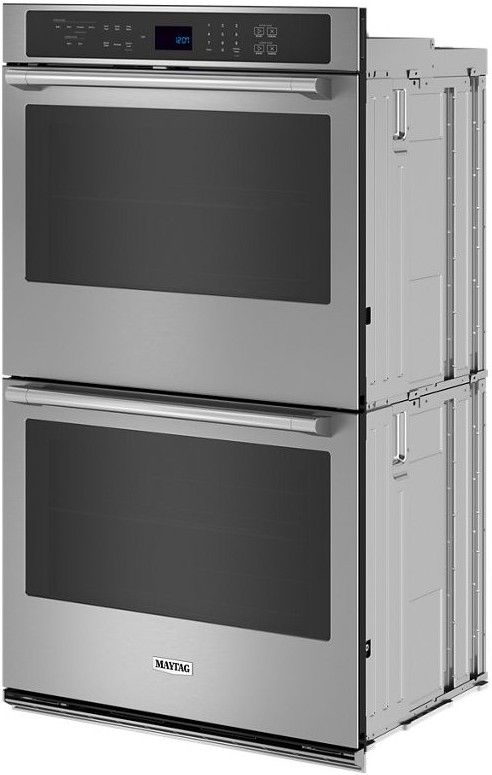 Maytag® 30” Fingerprint Resistant Stainless Steel Double Electric Wall Oven with EvenAir™ True Convection System-2