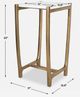 Uttermost® Affinity White Accent Table with Gold Base-2