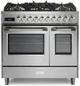 Verona® Ultima 36" Stainless Steel Freestanding Double Oven Pro Style Duel Fuel Range-0