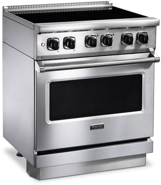 Viking® 30" Pacific Gray Freestanding Induction Range-2