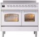 Ilve® Nostalgie II Series 40" White Pro Style Induction Range-3
