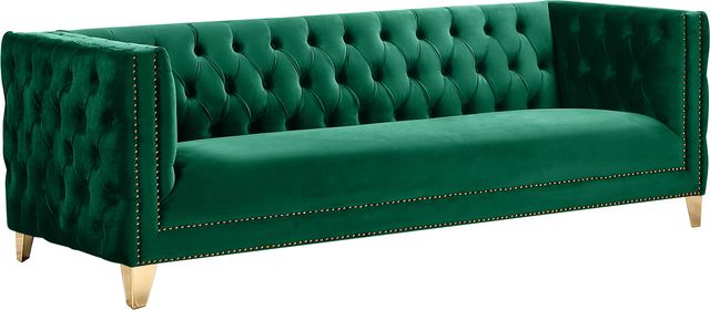 Meridian Furniture Michelle Green Velvet Sofa-0