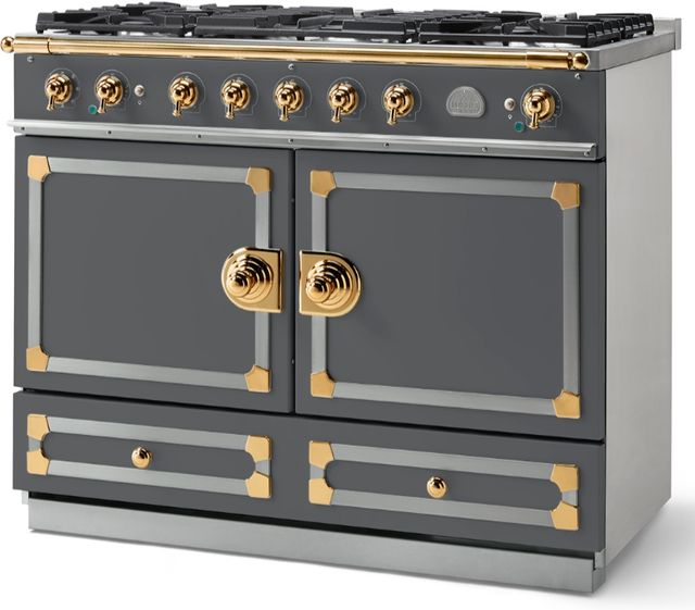 La Cornue CornuFé 110 43" Graphite Pro Style Dual Fuel Range-1