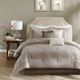 Olliix by Madison Park Trinity 7 Piece Taupe California King Comforter Set-1
