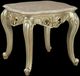 ACME Furniture Gorsedd Brown Marble Top End Table with Golden Ivory Base-0