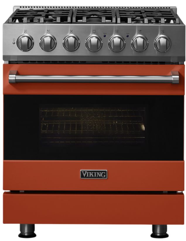 Viking® 3 Series 30" Spiced Cider Pro Style Natural Gas Range-2