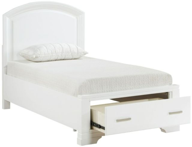 Homelegance® Hudson White Youth Twin Storage Panel Bed-2