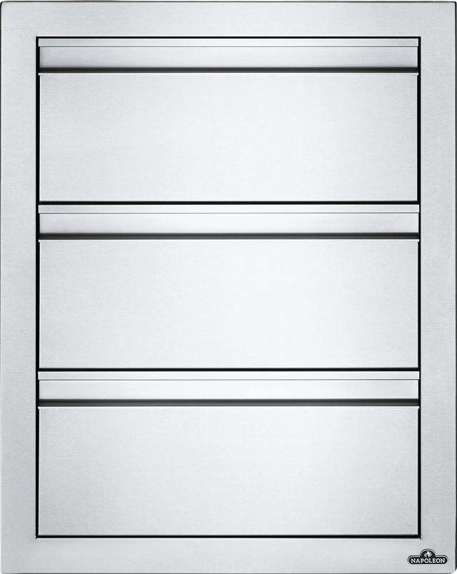 Napoleon Stainless Steel Triple Drawer-0