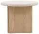 Dovetail Furniture Oja Cream Side Table with Natural Wash Base-1