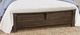 Vaughan-Bassett Centennial Solids Chestnut Creek Truffle Queen Sleigh Bed With Bench Footboard-2