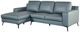 Furniture of America® Stordal Blue Sectional with Left Chaise-0