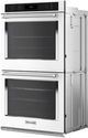 KitchenAid® 30" White Double Electric Wall Oven-1