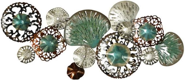 Classy Living Turquoise and Silver Wall Decor-0