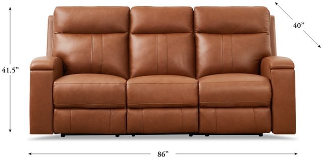 Hydeline® Venice Nutmeg Brown Power Reclining Sofa-2