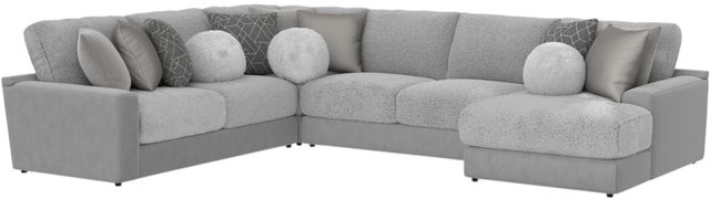 Jackson Furniture Canyon 4-Piece Gray/Platinum/Zinc Right-Arm Facing Sectional-0